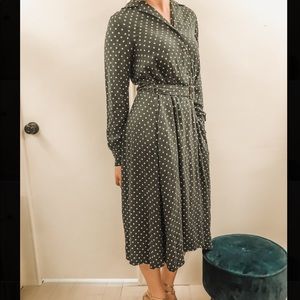 Ines De La Fressange green dress small
